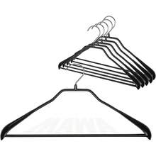 MAWA Reston Lloyd, Percha de Acero para Ropa con Recubrimiento Antideslizante, Modelo 42/LS, Paquete de 60, Plateado - Pago - Ver 10