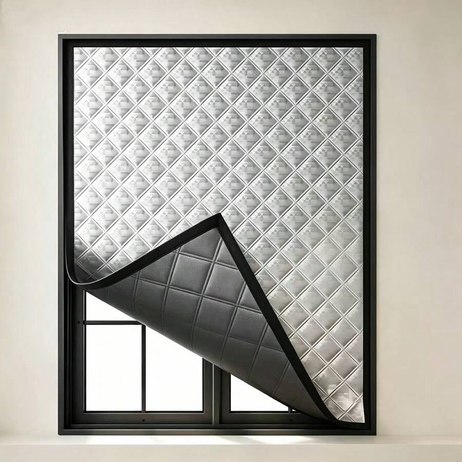 Graphene-Enhanced Thermal Insulated Curtains With Non-Perforated Magnetic Fasteners, Easy To Install At Home, Perfect For Bedroom Use In Summer To Block Sunlight, Keep Cool In Summer, Warm In Winter, Provide Shade And Protect Privacy From Peeking. Window Thermal Insulated Curtains.