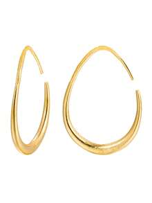 Fashionable Minimalist Geometric Earrings For Daily Commute Styling - Gold - View 3
