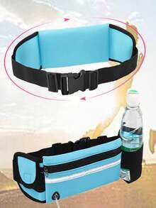 1 pièce Sac de course léger, sac de taille fin et imperméable, ceinture de taille réglable unisexe, avec porte-bouteille d'eau, convient pour la course en plein air, le cyclisme, la randonnée, le trekking et les voyages, s'adapte à tous les smartphones - Multicolore - Voir 15