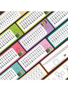 1 Set/2 Sets Multiplication Learning Cards, Division Training Cards, Cognitive Math Cards, Erasable Practice Cards, Reusable Flashcards, Student Learning Cards, 1-12 Addition, Subtraction, Multiplication, Division Practice Cards, Teacher Teaching Tools, Christmas Gift Back To School - Multicolor - View 5