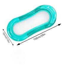 1pc Adult Inflatable Floating Swim Lounge Chair, Large Thickened Inflatable Float Bed With Soft Mesh Center, Durable PVC Quick Fold Design, Suitable For Swimming Pool, Summer Outdoor Beach Games, Pool Party, Sunbathing - A - View 12