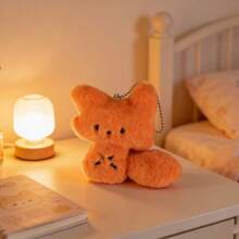 Cute Four-Leaf Clover Little Fox Plush Pendant, Plush Doll Keychain, Adorable Small Nose Backpack Charm, Healing Plush Doll - Multicolor - View 5