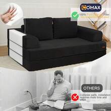 COMAX Sofá cama plegable futón - Verde - Ver 12