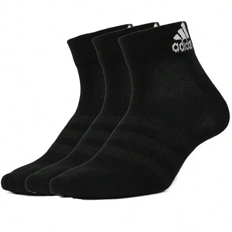 Adidas Classic Fashion Comfortable Versatile Striped Training Short Basketball Socks Unisex Black Couple Style DZ9436 - DZ9436 - View 1