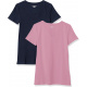 Azul marino/rosa claro