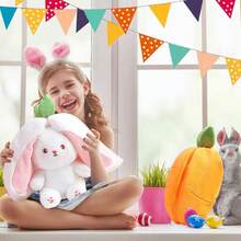 Reversible Strawberry Plush Rabbit (Inches) - Rosa - View 9