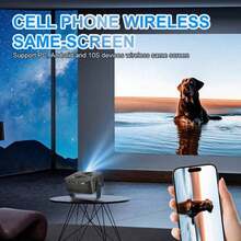 MOMAN 1pc Wireless Screen Mirroring Dongle Without Adapter, WiFi 6 Bluetooth 5.0 4K Home Theater Projector, Native 1080P Auto Keystone Correction Portable Smart TV Stick For IOS Android - Multicolor - View 11