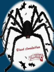 Decoración de Araña Gigante Aterradora para Halloween, Adecuada para Decoración del Hogar de Halloween, Decoración de Habitación, Fiesta de Tema de Terror, Decoración de Casa Embrujada, Decoración de Jardín, Decoración de Patio y Decoración de Fiesta, Decoración Perfecta de Halloween - Talla única - Ver 6