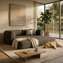 Sofá Cama Miami |   Multifuncional Comprimido 2 Plazas 2 Camas Individuales o 1 Queen (Gris Oscuro) - Beige - Ver 9