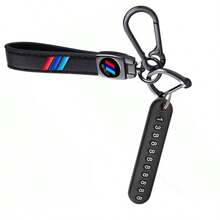 TRTY Leather Car Key Fob Kit - Includes (Flathead Screwdriver Tool, Phone Number Plate And Anti-Loss D-Ring, Key Ring), Unisex Car Key Chain, - Car Smart Key Accessories, Suitable For Car, Motorcycle, Home, Office, Warehouse Management And Other Key Accessories, Also An Ideal Holiday And Birthday Gift - Car Key Fob - View 12