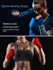 1pc Shock-Absorbing Hand Wraps, Suitable For Karate, Sanda, Boxing And Fitness, Protects Hands And Enhances Performance - Multicolor - View 5