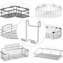 Shower Basket Shelf Hook, Hanging Accessory, Suitable For Wall-Mounted Shower Basket, Can Store Washcloth, Razor, Body Brush And Other Items, Compatible With... - View 2