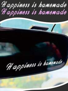 Happiness Is Hamemade Vinyl Sticker, Suitable For Cars, Laptops, Water Bottles, Etc., Car Accessories Sticker - Happiness - View 2