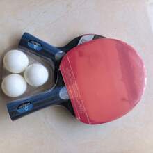 A10 Tischtennis-Schläger-Set aus Vollholz, Einsteiger-Tischtennis-Schläger, geeignet für tägliches Schultraining - A - Übersicht 15