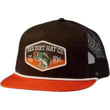 Gorra Ajustable Snapback con Diseño de Vida Silvestre de Red Dirt Hat Company - Café/Blanco - Ver 9