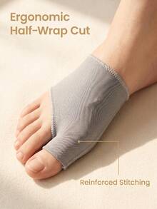 1 par de protectores de dedos anti-fricción, accesorio para zapatos, adecuado para todos los hombres y mujeres - Gris - Ver 2