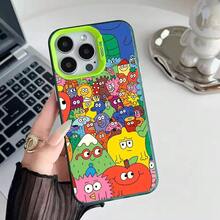 Funda para teléfono con diseño de manzana y limón de dibujos animados, adecuada para iPhone 17 Air 16 15 14 13 12 11 Pro Max Plus, funda protectora completa plateada a prueba de golpes. - z4 - Ver 8