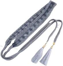 Vestido de Mujer con Cadena Decorativa en la Cintura, Trenzado de Encaje y Cuerda de Algodón - B - Ver 7