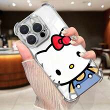 SANRIO かわいいいカートゥーン柄 四隅耐衝撃 スマホケース 日韓トレンドデザイン  Pixel 8A、Pixel 8、Pixel  8 Pro、Pixel 9、Pixel  9 Pro、Pixel  9A、Pixel 10、Pixel 10PRO/ 17pro Max/17pro/17/11/12/13/14/15/15Pro/15PluS/15Pro Max/16/16Pro/16PluS/16Pro Max/MIN/X/XR 対応対応 落下防止保護カバー - シルバー - チェックする 2