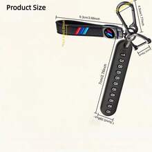TRTY Leather Car Key Fob Kit - Includes (Flathead Screwdriver Tool, Phone Number Plate And Anti-Loss D-Ring, Key Ring), Unisex Car Key Chain, - Car Smart Key Accessories, Suitable For Car, Motorcycle, Home, Office, Warehouse Management And Other Key Accessories, Also An Ideal Holiday And Birthday Gift - Car Key Fob - View 3