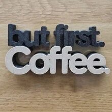 「But First Coffee」桌面裝飾牌，塑膠咖啡吧裝飾，現代極簡桌面擺飾，適用於辦公桌、廚房檯面或咖啡區，咖啡愛好者的獨特禮物 - A - 查看 10