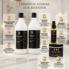 Kit BLACK 4 em 1 Tratamento Capilar Delphine Belle Original - 4 em 1 - Visão 1