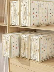 3pcs Transparent Visible Storage Bags, Foldable Zipper Organizer Bags, Mesh Storage Bags, Storage Rack Organizer Bags, Suitable For Bedding, Clothing, Blankets, Quilts And More, Suitable For Autumn, Winter, Spring And Summer Use,Bedroom Room Decor,Back To School - View 4