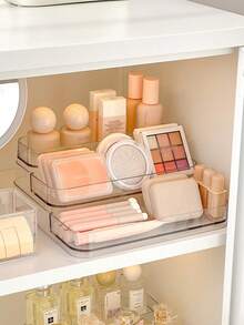 1PC Acrylic Makeup Organizer Display Rack For Eyeshadow, Lipstick, Perfume, Contour, Concealer, Blush And Cosmetics - View 1