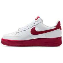 Nike Air Force 1 Low '07 Men's Casual Shoes White/Mtlc Silver/Team Red FJ4146-131 | Court-To-Street Style, Iconic Silhouette - 紅白色 - 查看 1