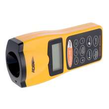 Medidor de Distancia -Laser Adir 339 - Distanciómetro Ultrasónico Digital con Puntero Guía - Pantalla LCD de Alta Precisión - Amarillo - Ver 2