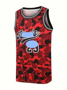 Basketball Jerseys For Basketball Hoop Practice, Breathable Quick-Dry Athletic Tank For Daily Training,Breathable 23# - Redwood - View 4
