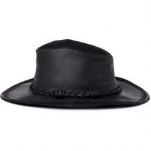 Sombrero de cuero Minnetonka para hombre, modelo Outback - Bronceado - Ver 4