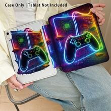 Game Controller Pattern Painted Effect Tablet Protective Case With Stand, Compatible With Honor 8/9/10/X8/X8A/X9/X8Pro/X9Pro, MatePad SE 11"/MatePad 11"/11.5"/MatePad Pro, Apple 10th/11th Gen 2025 (A16), Galaxy Tab A7/A9 And Other Popular Models - Style 4 - View 6