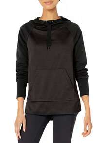 Hanes Sudadera con Capucha de Forro Polar de Rendimiento Deportivo Sudadera con capuchaMujer - osa jaspeado (Dada Grey Solid/Razzle Pink Heather) - Ver 9