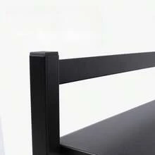 1pc Expandable Kitchen Storage Rack Microwave Oven Stand, Single/Double Layer Desktop Countertop Organizer For Oven, Rice Cooker - Second Floor - View 3