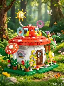 Adult Forest Treehouse/Wooden House Building Block Set, High-End Modular Construction Set, Designed With A Charming Nature Theme, This Wooden House Model Provides A Stress-Relieving Building Process And Can Also Serve As An Eye-Catching Bedroom Decoration, Suitable For Solo Relaxation Or Couple Interaction, A Thoughtful Personalized Gift - Multicolor - View 15