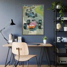Vintage Racing Posters, Vintage Car Wall Art, Minimalist Line Art Prints, Boys' Bedroom Decor, Racing-Themed Decorative Posters, Frameless - No Frame - View 8