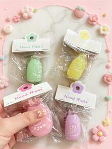 Mini Fruit Milk Bottle Squishy Toy - Realistic Slowly Rising Milk Cup, Novelty Desktop Decor, Fidget Item, Assorted Colors Cute Squishy For Desk/Office/Student Use & Gift, Stationery Lovers Stress Relief Toys & Games > Hobbies, Collections, Party Supplies > Creative Toys For Teens > Stress Relief Toys For Teens - Multicolor - View 5
