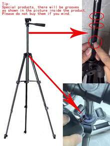 Multifunctional Portable Camera Tripod With Wireless Remote Control + Phone Holder + Carrying Bag, Suitable For Phone/Camera/ - Black - View 11