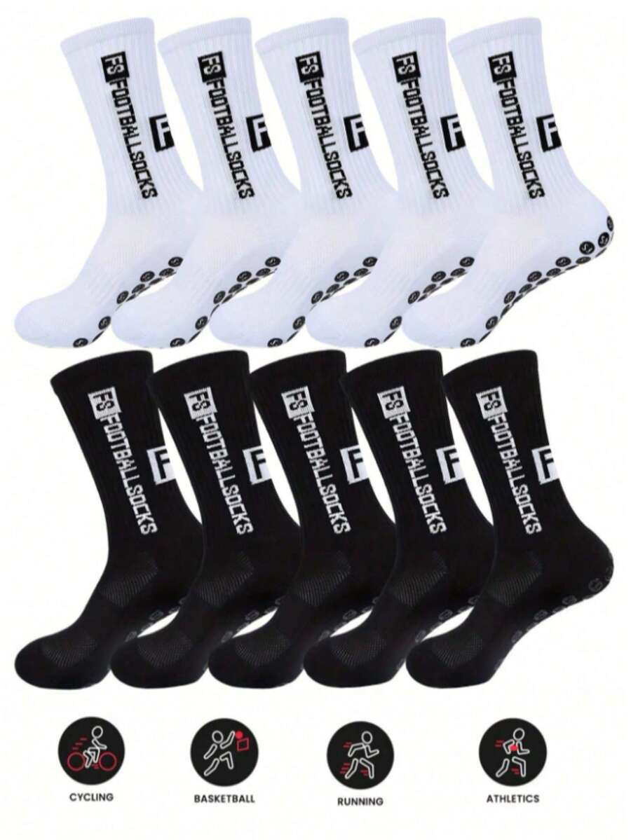 Football Socks For Men, Short/Long Tube Thicker, Non-Slip, Couples, Durable Sports Socks, Fall Socks - Multicolor - View 1