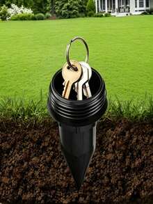 2/1pc Waterproof Hidden Key Lock Box - Outdoor Garden Yard Security Key Box, Underground Waterproof Hidden Key Lock Box, Suitable For Storing Outdoor, Garden Decor, Outdoor Supplies, Summer Essentials And Holiday Necessities, Especially Suitable For Garden Furniture. Durable And Weather-Resistant Key Hiding Device, Suitable For Home Yard, Patio, Garden And Vacation Travel Scenarios - Multiple Styles - View 3