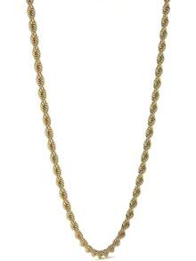 Cadena de Oro 14K Unisex |   Estilo Italiano Torsal Calibre 2.1mm |   Collar Elegante con Cierre  |   Resistencia, Brillo y Acabado Fino, Regalo Ideal - 55 cm - Ver 6