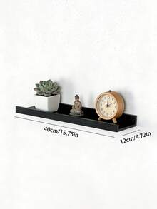 1pc White Wall-Mounted Floating Shelf For Kitchen, No-Drill Installation, Dedicated Storage For Kitchen Seasoning Jars / Dry Food Sealed Containers / Coffee Utensils! Nail-Free, No-Trace, For Tile Walls, Easy And Quick Installation, Thickened And Widened Board With Strong Load-Bearing Capacity, Moisture-Proof And Oil-Resistant, Easily Organize Oil, Salt, Sauce, Vinegar Bottles, Dry Food Jars, Kitchen Tools, Say Goodbye To Cluttered Countertops - View 16
