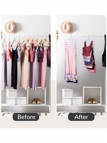 1pc/2pcs Multi-Layer Stainless Steel Folding Drying Rack, 4-Tier/8-Tier Multifunctional Non-Slip Underwear Storage Hanger, Suitable For Drying And Storing Bras, Camisoles, Small Space Storage Solution, Great Holiday Gift - Multicolor - View 5