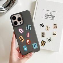 372/744pcs Vintage Letter & Number Vinyl Self-Adhesive Stickers, Suitable For Scrapbooking, Planner, Laptop, Water Bottle, DIY Crafts, Journaling, Retro Scrapbook Stickers, Aesthetic Planner Letter Stickers, Scrapbooking Supplies Set - Multicolor - View 5