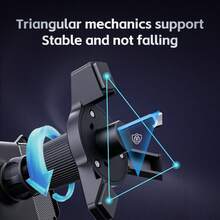 Wireless Car Charging Mount, 15W Fast Charging Auto-Clamping Car Phone Holder, Suitable For Air Vent, Qi Charger Compatible With All Phones - A - View 6
