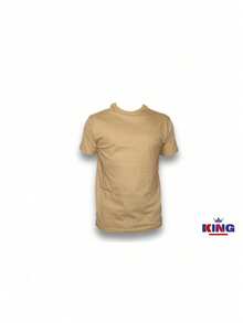 Shendy Vendy Kids T-Shirt For Boys, 100% Cotton, Short Sleeves, Round Neck, Soft And Comfortable. Stylish And Modern Motorsports Design. - 卡其色 - 查看 2