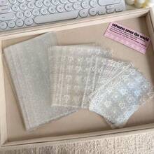 10/20入 A6/M5/A7 透明全息內頁，手帳補充頁，貼紙書補充頁，DIY貼紙相簿，IDOLME，星星、愛心、彩虹、煙火玻璃碎片圖案，PP材質透明內頁，適用於相簿 - 彩色 - 查看 3