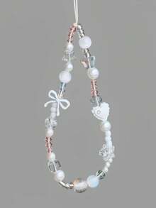 1pc Acrylic Bow Phone Chain CCD Camera Pendant Keychain Phone Case Accessory Phone Lanyard Phone Decoration Phone Accessory Smartphone Wrist Strap Smartphone Shoulder Bag (Due To Shooting Angle And Magnification, The Actual Size Of The Object May Slightly Differ From The Photo) - Multicolor - View 4